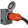 Ac Works 50ft RV 30A TT-30P Plug to SS2-50R RV/Marine 50A Detachable Inlet Connection TTM50-050